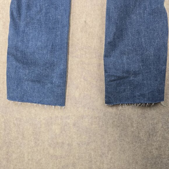 Maurices Slim Bootcut High Rise Distressed Jeans Medium X-Short Original Fit - Picture 4 of 11